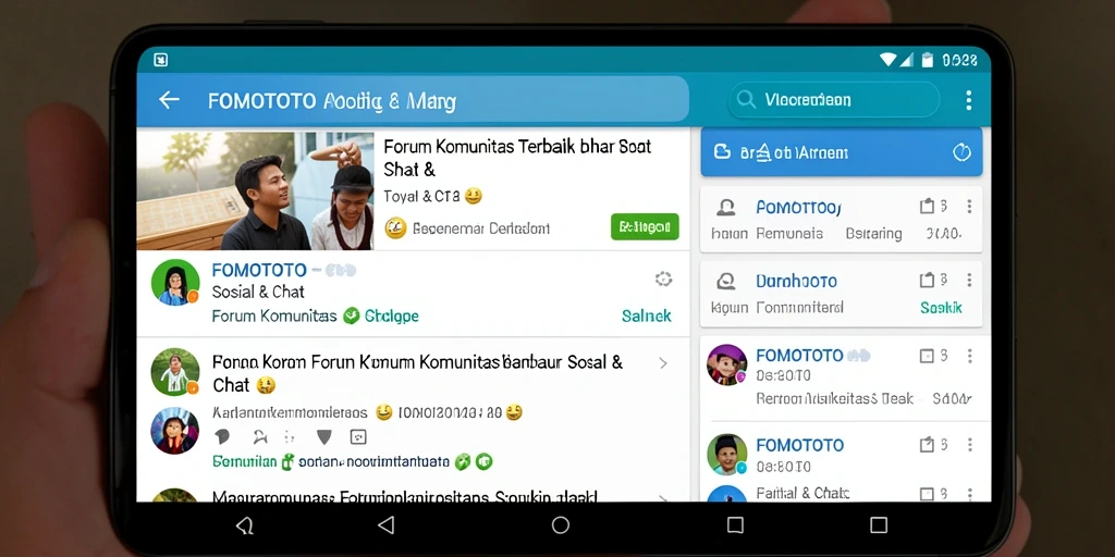 Tampilan antarmuka FOMOTOTO yang ramah pengguna dan interaktif.