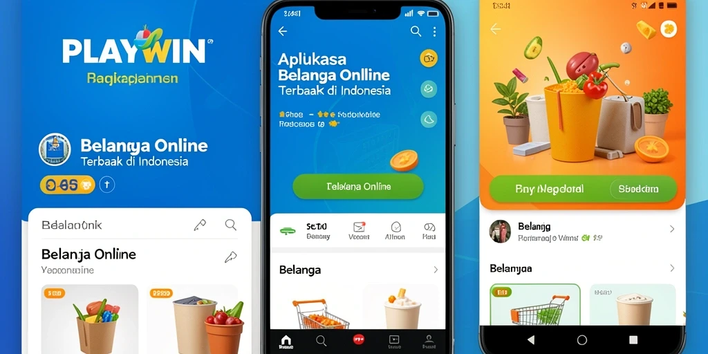Antarmuka <strong>PLAYWIN</strong> yang intuitif dan menarik untuk belanja online.