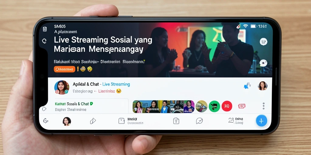 Antarmuka SM605 yang menarik dan fungsional untuk Live Streaming.