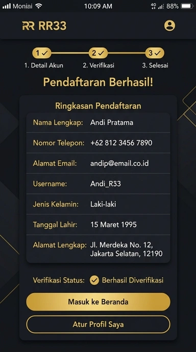 Cara Mudah Registrasi Akun rr33 untuk Anda